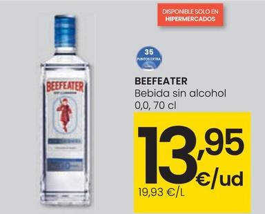 Oferta de Beefeater - Bebida Sin Alcohol 0,0 por 13,95€ en Eroski