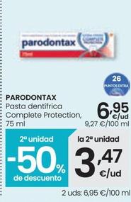 Oferta de Parodontax - Pasta Dentifrico Complete Protection por 6,95€ en Eroski