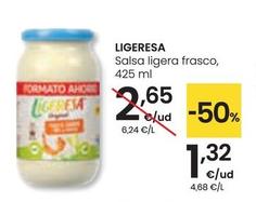 Oferta de Ligeresa - Salsa Ligera Frasco por 1,32€ en Eroski
