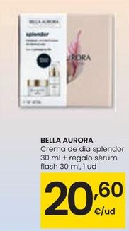 Oferta de Bella Aurora - Crema De Dia Splendor 30 Ml + Regalo Serum Flash por 20,6€ en Eroski