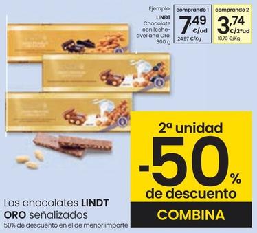 Oferta de Lindt - Chocolate Con Leche - Avellana Oro por 7,49€ en Eroski