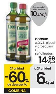 Oferta de Coosur - A.O.V.E. Picual Y Arbequina por 14,99€ en Eroski