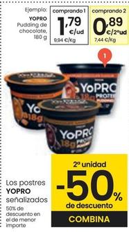 Oferta de Yopro - Pudding De Chocolate por 1,79€ en Eroski