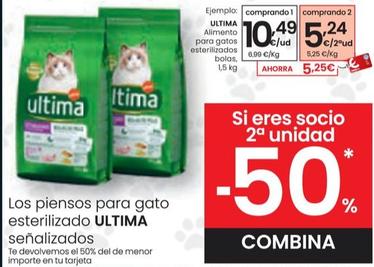 Oferta de Última - Alimento Para Gatos Esterilizados por 10,49€ en Eroski