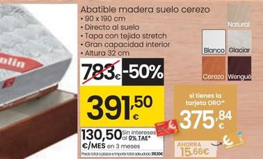 Oferta de Pikolin - Abatible Madera Suelo Cerezo por 391,5€ en Eroski