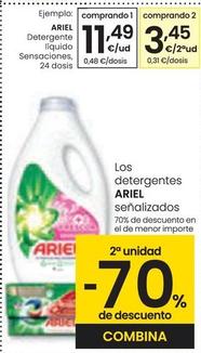 Oferta de Ariel - Detergente Líquido Sensaciones por 11,49€ en Eroski