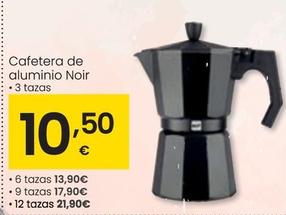Oferta de Cafetera De Aluminio Noir por 10,5€ en Eroski