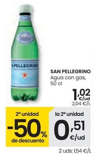 Oferta de San Pellegrino - Agua Con Gas por 1,02€ en Eroski