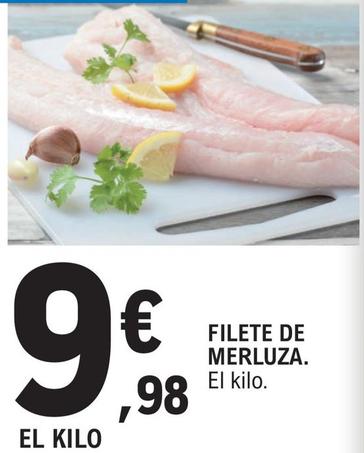 Oferta de Filete De Merluza por 9,98€ en E.Leclerc