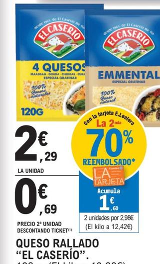 Oferta de El Caserío - Queso Rallado por 2,29€ en E.Leclerc