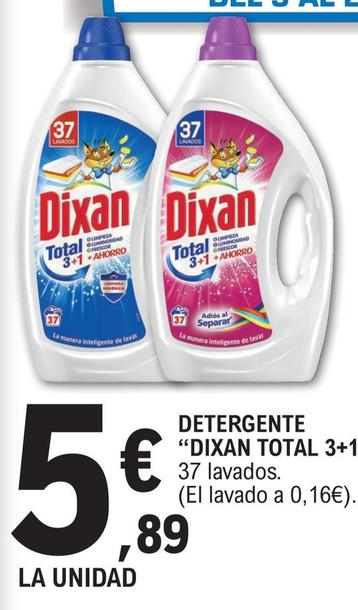 Oferta de Dixan - Detergente Total por 5,89€ en E.Leclerc