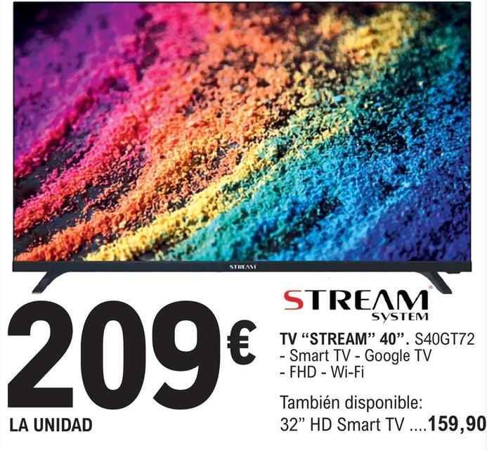Oferta de Stream - Tv 40" por 209€ en E.Leclerc