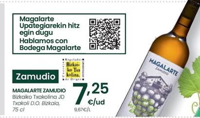 Oferta de Magalarte Zamudio - Txakoli D.O. Bizkaia por 7,25€ en Eroski