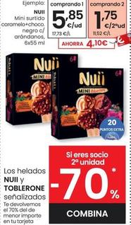Oferta de Nuii - Mini Surtido Caramelo+choco Negro C/ Arandanos por 5,85€ en Eroski