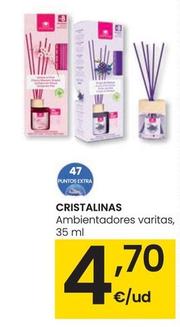 Oferta de Cristalinas - Ambientadores Varitas por 4,7€ en Eroski