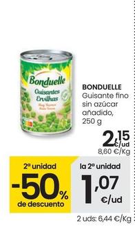 Oferta de Bonduelle - Guisante Fino Sin Azucar Anadido por 2,15€ en Eroski