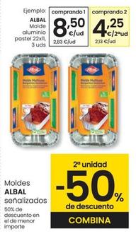 Oferta de Albal - Molde Aluminio Pastel por 8,5€ en Eroski