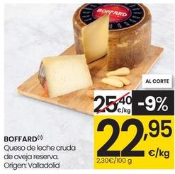 Oferta de Boffard - Queso De Leche Cruda De Oveja Reserva por 22,95€ en Eroski