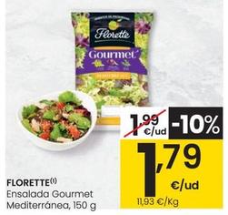 Oferta de Florette - Ensalada Gourmet Mediterranea por 1,79€ en Eroski