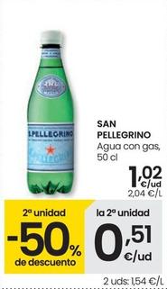 Oferta de San Pellegrino - Agua Con Gas por 1,02€ en Eroski