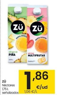 Oferta de Zü - Néctares por 1,86€ en Eroski