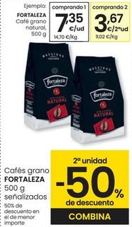 Oferta de Fortaleza - Cafe Grano Natural por 7,35€ en Eroski