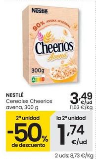 Oferta de Nestlé - Cereales Cheerios Avena por 3,49€ en Eroski