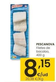 Oferta de Pescanova - Filete De Bacalao por 8,15€ en Eroski