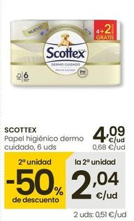 Oferta de Scottex - Papel Higienico Dermo Cuidado por 4,09€ en Eroski