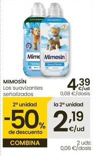Oferta de Mimosín - Los Suavizantes Senalizados por 4,39€ en Eroski