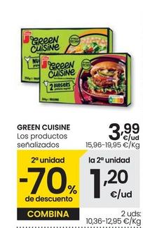 Oferta de Green Cuisine - Los Productos Señalizados por 3,99€ en Eroski