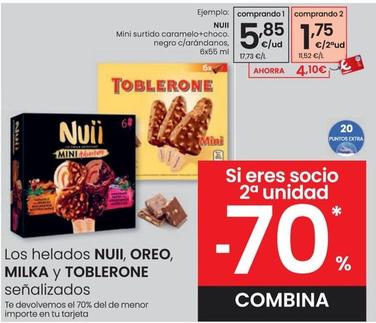 Oferta de Nuii - Mini Surtido Caramelo+Choco Negro C/Arándanos por 5,85€ en Eroski