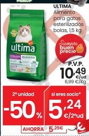 Oferta de Última - Alimento Para Gatos Esterilizados Bolas por 10,49€ en Eroski