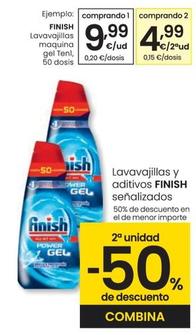 Oferta de Finish - Lavavajillas Maquina Gel Ten1 por 9,99€ en Eroski