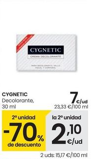 Oferta de Cygnetic - Decolorante por 7€ en Eroski