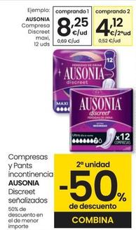 Oferta de Ausonia - Compresa Dixcreet Maxi por 8,25€ en Eroski