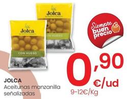 Oferta de Jolca - Aceitunas Manzanilla por 0,8€ en Eroski
