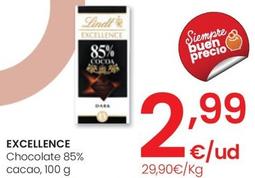 Oferta de Lindt - Excellence Chocolate 85% Cacao por 2,99€ en Eroski
