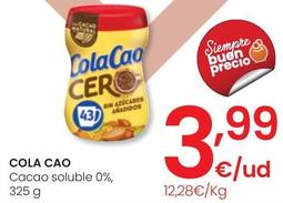 Oferta de Cola Cao - Cacao Soluble 0% por 3,99€ en Eroski