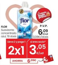 Oferta de Flor - Suavizante Concentrado por 6,09€ en Eroski