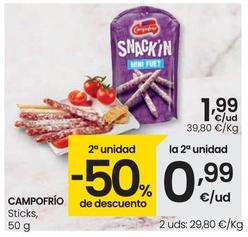 Oferta de Campofrío - Sticks por 1,99€ en Eroski