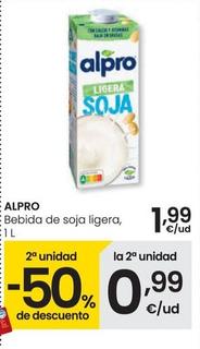 Oferta de Alpro - Bebida De Soja Ligera por 1,99€ en Eroski