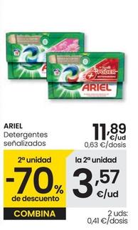 Oferta de Ariel - Detergentes por 11,89€ en Eroski