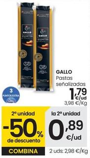 Oferta de Gallo - Pastas Senalizadas por 1,79€ en Eroski
