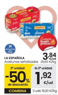 Oferta de La Española - Aceitunas por 3,84€ en Eroski