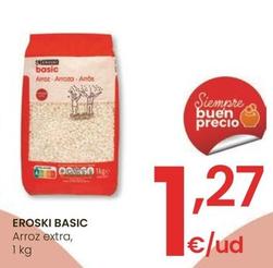 Oferta de Eroski - Basic Arroz Extra por 1,27€ en Eroski