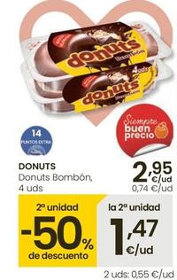 Oferta de Donuts - Bombon, 4uds por 2,95€ en Eroski