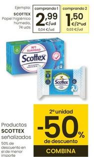 Oferta de Scottex - Papel Higienico Humedo por 2,99€ en Eroski