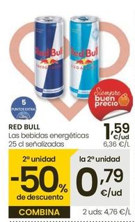 Oferta de Red Bull - Las Bebidas Energéticas por 1,59€ en Eroski
