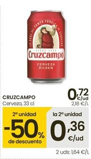 Oferta de Cruzcampo - Cerveza por 0,72€ en Eroski